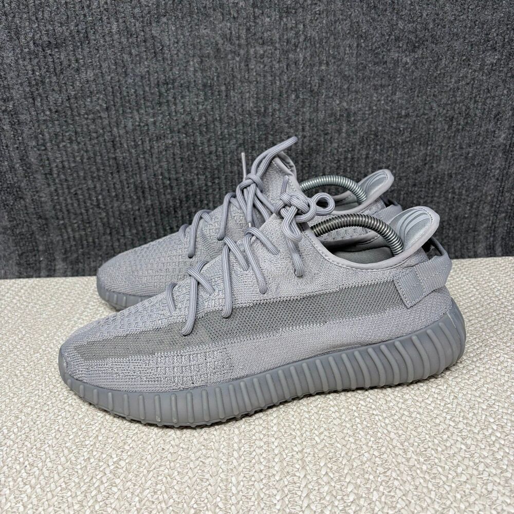 Adidas Yeezy Boost 350 V2 Steel Gray Athletic Shoes Mens Size 10 IF3219 - Picture 3 of 8